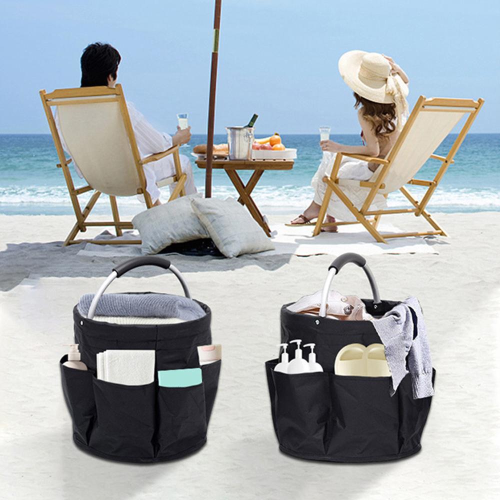 1PC Portable Storage Basket, Garden Tool Basket, Outdoor Picnic Basket, Beach Bag, Camping Travel Picnic Bag
