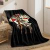 Crusader Knight Blanket  Printed Blanket for Living Room Bed Couch lunch break Soft Cozy Blanket for Friend's festival Gift