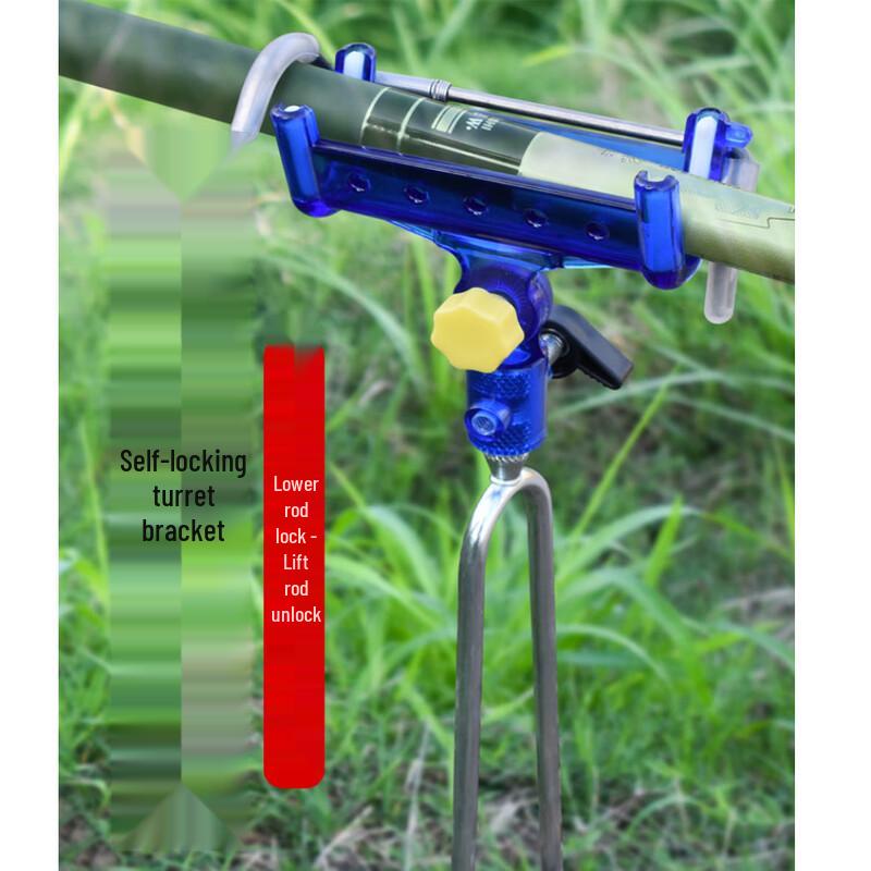 WEZHO Self-Locking Ground Insert Fishing Rod Holder (4-Pack)