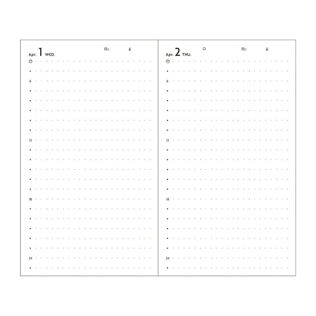 2026 April 2026 1 Page Per B7 Clear Neon EDiT Planner/Schedule Book, Start, Day, Size, Pocket, Orange, 26SDR-ETB02-OR