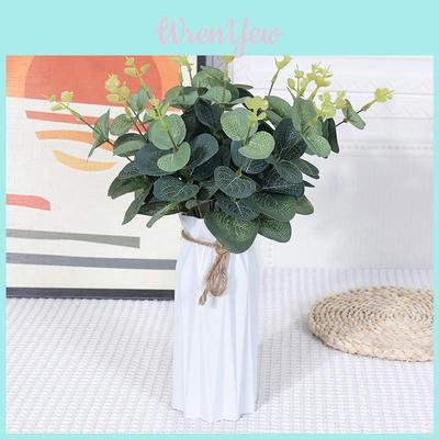 Faux Eucalyptus Greenery Branch For Wedding Arrangements Home Decoration Accessories