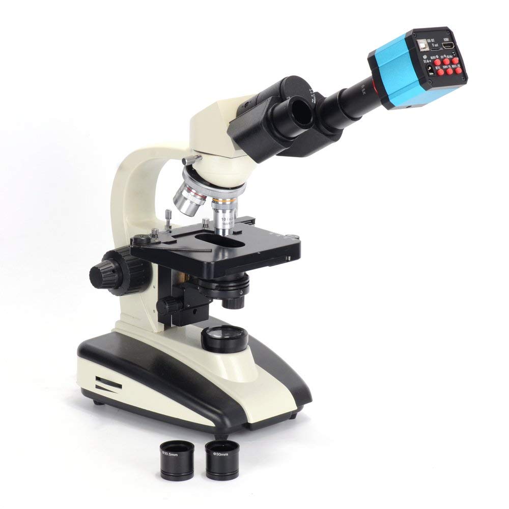 HAYEAR 14MP HDMI 1080P HD USB Digital Industrial Microscope Camera with TF Card Video Eyepiece Adapter Recorder, 0.5X C-mount, 30mm/30.5mm