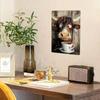 Vintage Scottish Cow Metal Poster, Creative Wall Decor, Garage Gift