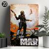 Mad Max Vintage Iron Metal Sign Wall Hanging Multifunctional Decorative Art for Home Bar Garage Restaurant Farmhouse Engl