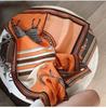 400g Retro Ethnic Bluebird Scarf: Women's Winter Warm Neck Warmer, High-End Imitation Cashmere Shawl.