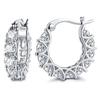 1PAIR European and American new square crystal zircon ring earrings fashion ring earrings simple earrings daily jewelry women