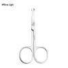 Stainless Steel Eyebrow and Nose Hair Scissors - Round & Pointed Tips, Mirror Polished.
