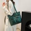 Large Stylish Plaid Tote Bag For Women In Black Green Gold And Colors Silver
