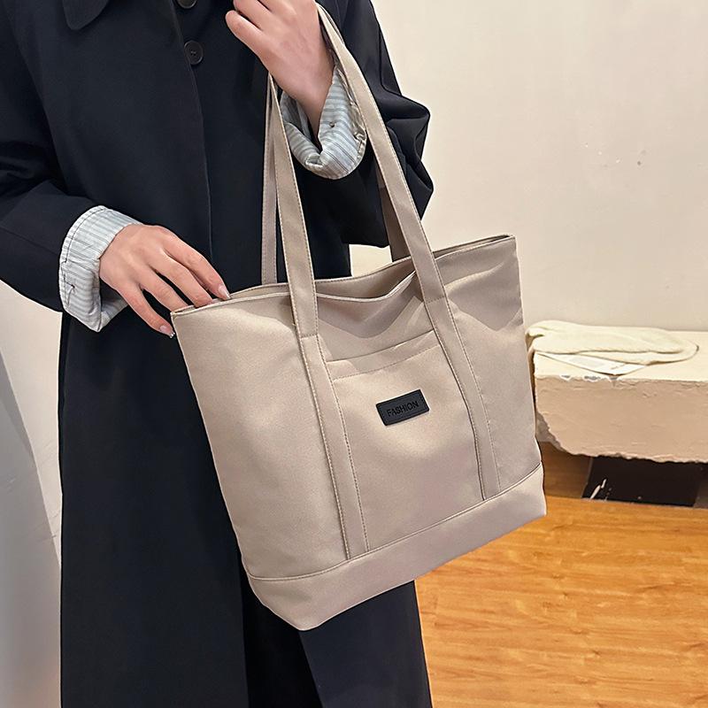 Tote bag nylon cloth women's bag new shoulder bag fashionable retro handbag large capacity bag