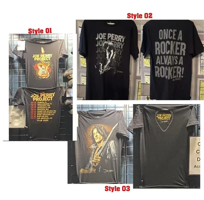 ГОРЯЧИЙ!! Футболка Joe Perry Project Tour 2025 Все размеры S-5XL репринт Унисекс Футболка S