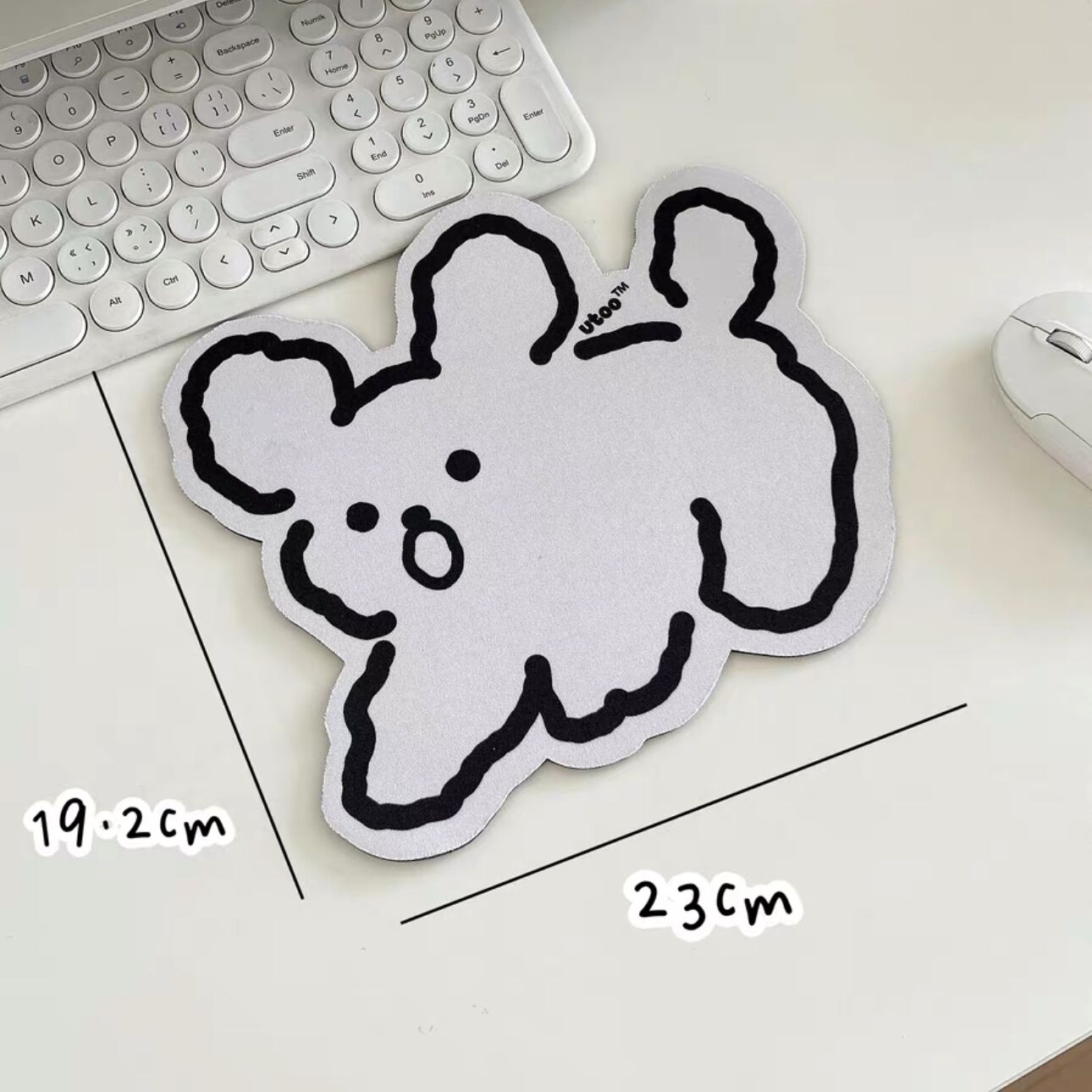 

Kawaii Sugar Rabbit Противоскользящий водонепроницаемый коврик для стола Коврик для мыши Компьютерный коврик для мыши Аксессуары Школьные канцелярские принадлежности