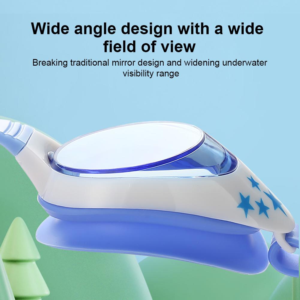 Children Silicone Swimming Goggles Waterproof Anti-fog Eye Protection Swim Eyewear With Earplugs