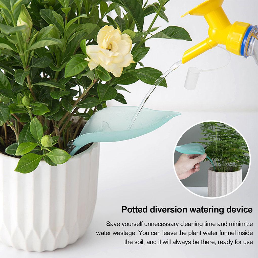 6X Blumentopf Blattform Bewässerung Bewässerung Trichter Spikes Pflanzen Wurzeln Geräte Kunststoff für Tisch Gartengeräte