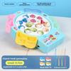 Plastic Fishing Toys Blue Pink Electric Spin with Music Interesting Fishing Game  Toys Gift