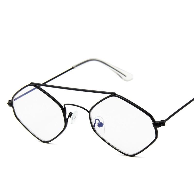 Small Square Sunglasses Women Luxury Sun Glasses Diamond Rhombus Metal Frame Retro Unisex Men Eyewear Shades Oculus Uv400