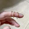 "Stunning 14k Ultra-Thin 0.5mm Arc Ring for Women – Versatile Joint or Little Finger Wear, No-Fade, Smooth Surface"
