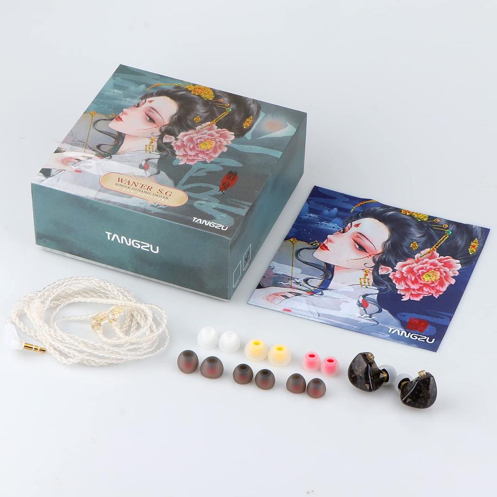 LINSOUL TANGZU Wan'er S.G Dynamic Diaphragm High-End In-Ear Monitors, 10mm PET Dynamic Driver, Re-cableable Design, High-Purity 5N OFC (Oxygen-Free