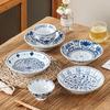 Hechuanya Hand-Painted Blue and White Ceramic Dinnerware Set (8-Piece)