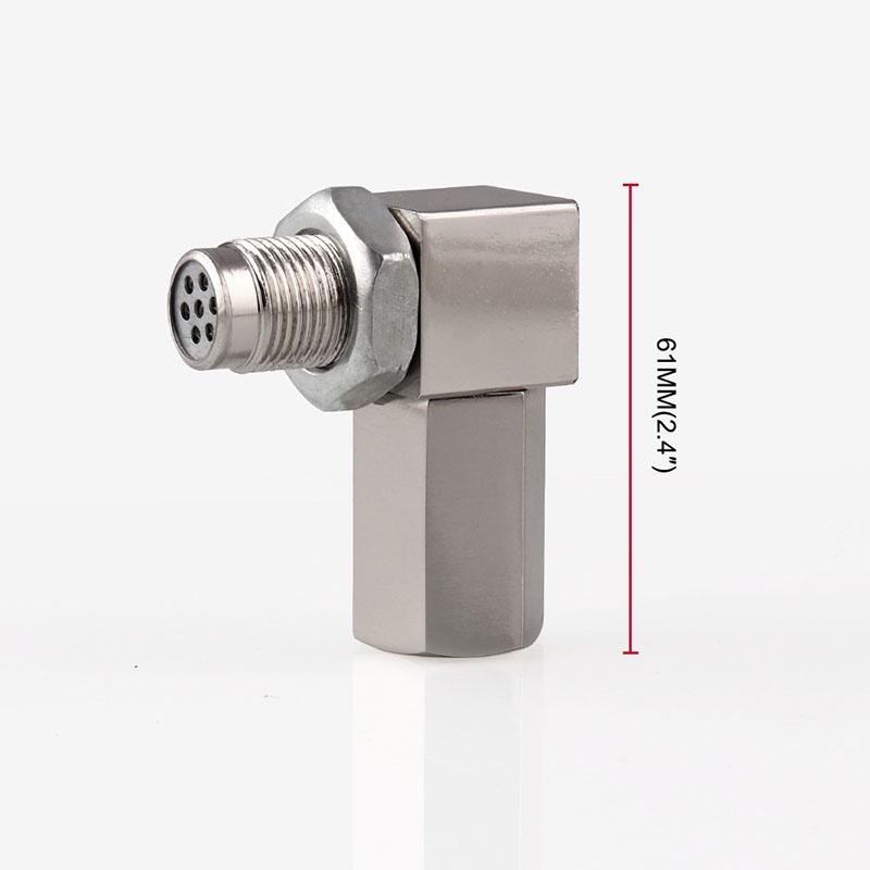 90° Spacer Sensor Engine Light Cel Check Bung Mini Catalytic Converter O2 For