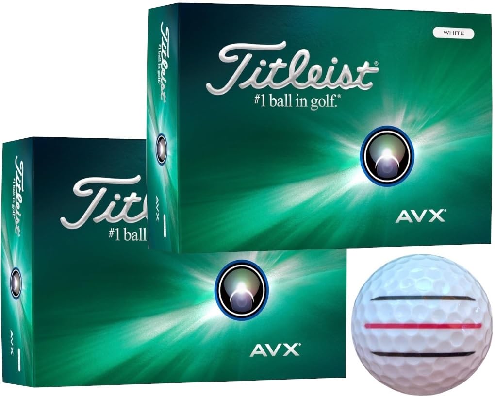 

Мяч для гольфа AVX 2024 года с 3 линиями [Hapiraki_Golf Line] (Белый_2 Дюжина) белый