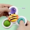 3 Teile/satz Baby Bad Spielzeug Lustige Bade Sucker Spinner Saugnapf Cartoon Rasseln Zappeln Pädagogisches Spielzeug Für Kinder Jungen Geschenk