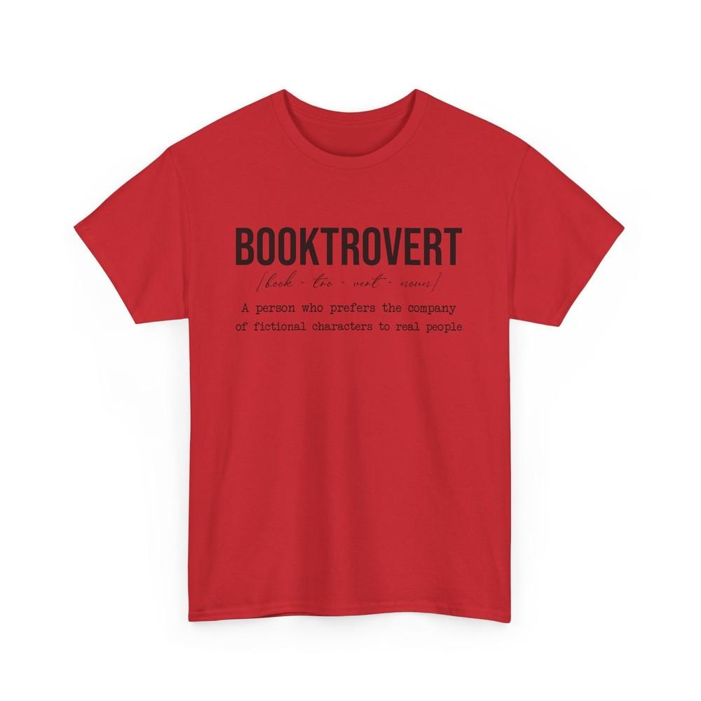 

Book Lover T-Shirt | Funny Reading Shirt | Booktrovert Definition T-Shirt S