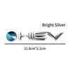 1Pcs ABS Plastic Car Styling HEV Logo Emblem Rear Bumper Tail Door Trunk Sticker For Camry Highlander Corolla Auris Hilux