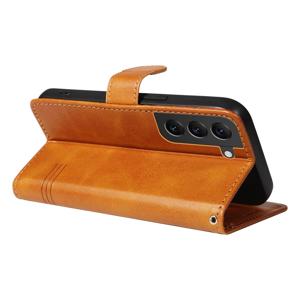 Pro Samsung Galaxy S21 FE 5G Pouzdro Ražba Vzory Peněženka Kožený Kryt na Telefon