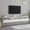 Vidaxl Ścienne Szafki Tv, 2 Szt., Białe, 100X30X30 Cm