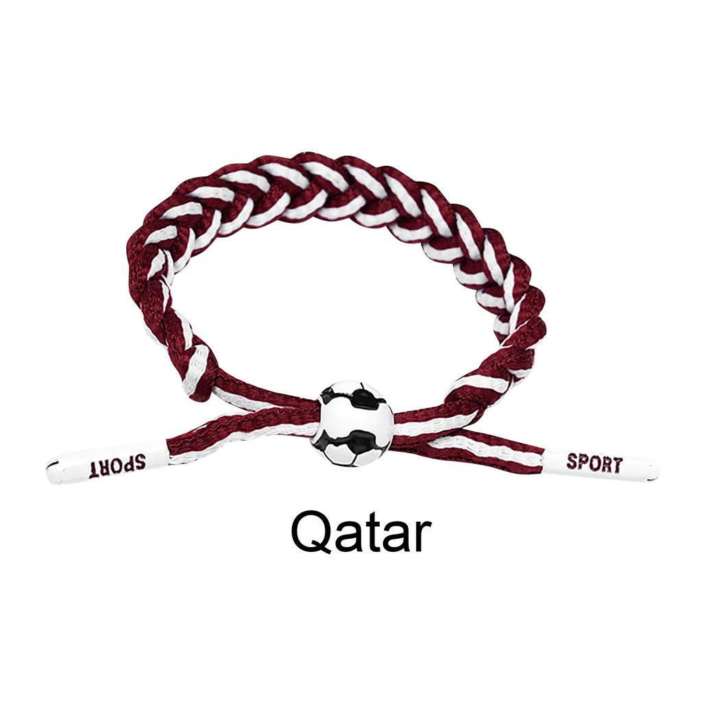 Football Team Fan Support Identification Woven Bracelet