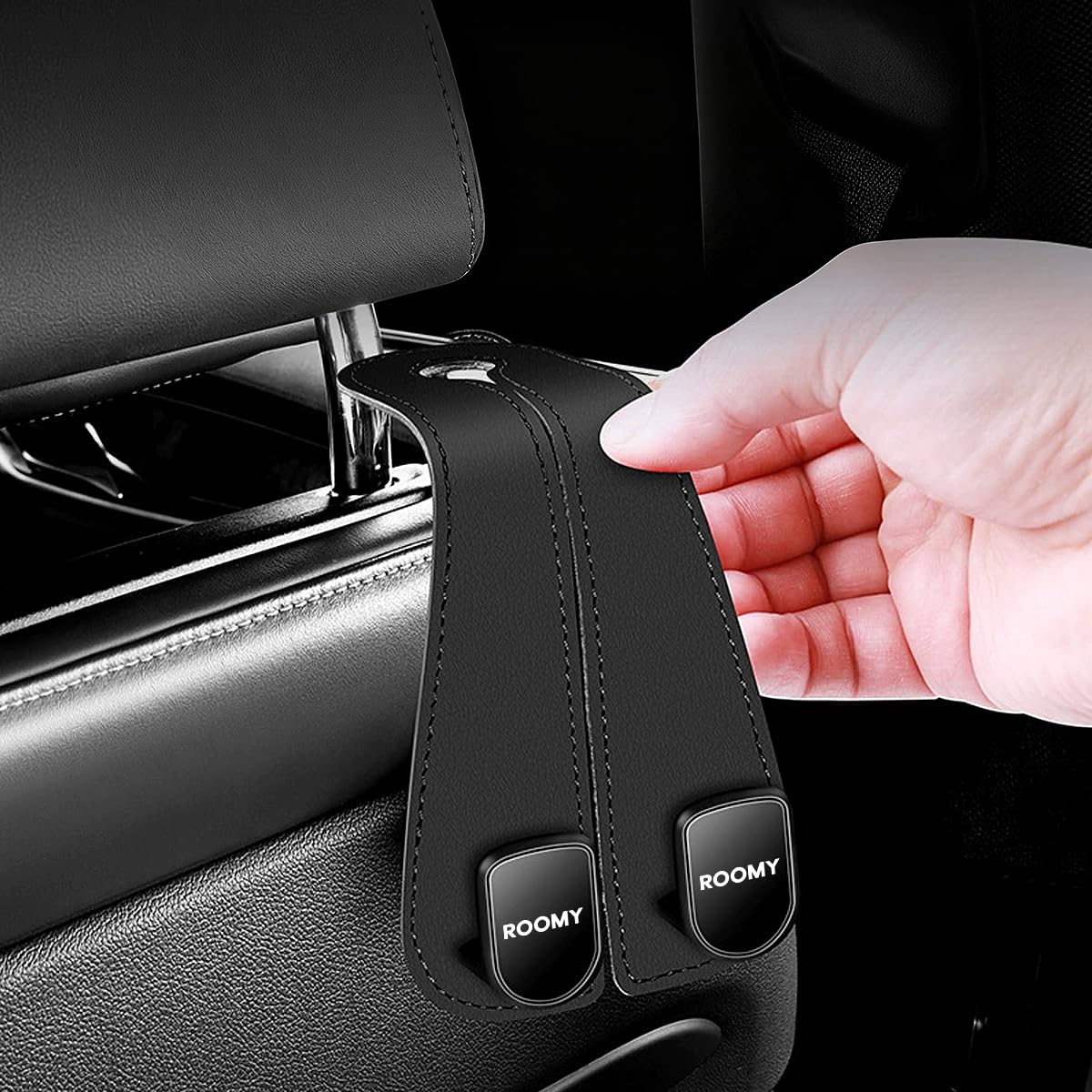 Rumy Hook, Car Headrest Hook, Cars, Sea Hook, Compatible with TANK ROOMY M900A M910A, roomy apply чёрный
