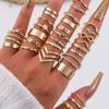 30pcs/set Geometric Ring Jewelry Set Bohemian Women's Ring Knuckle Rings Set  Jewelry Accessories
