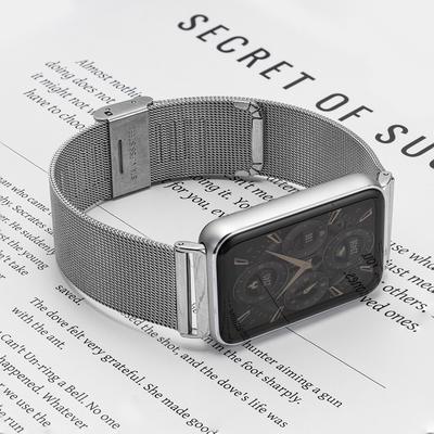 Stainless Steel Strap for Samsung Galaxy Watch Fit 3 Metal Band Mesh Wristband for Galaxy Fit 3 Smartwatch Replacement Bracelet