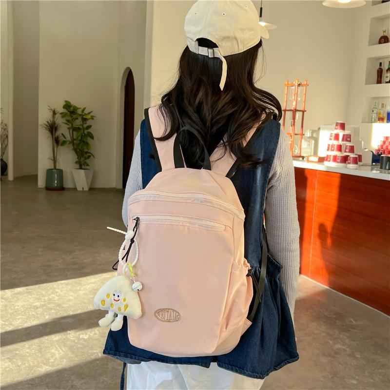 Stylish and simple backpack Student schoolbag New casual cycling backpack