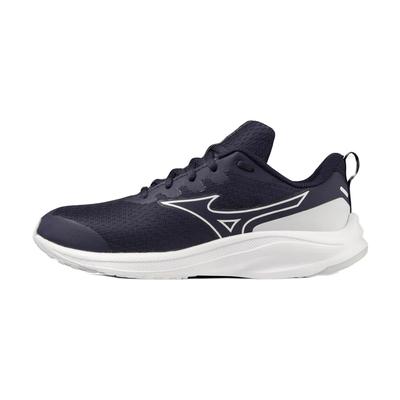 Sapatos Júnior Mizuno Esperanza Sapatos de Atletismo para Dias de Desporto e Escolas Leves Meninos do Ensino Primário Marinho x Branco x Azul Claro cm 3E Jr.
