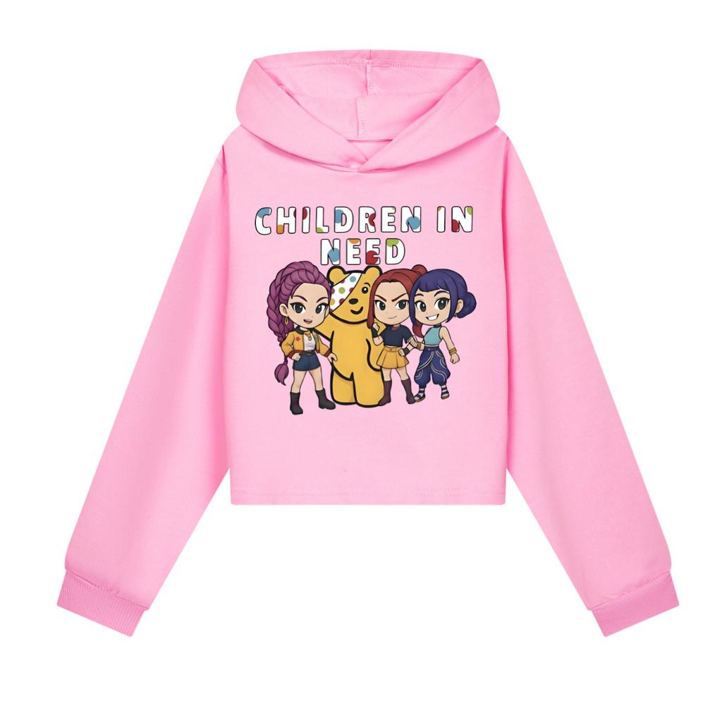 5103 Kids Girls POP Singer Rumi Mira Zoey Printed Casual Long Sleeves Hoodies Sweatshirt Top