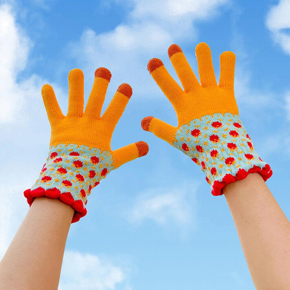 Touch Screen Gloves Full Finger Stretch Knit Gloves Winter Thicken Outdoor Warm