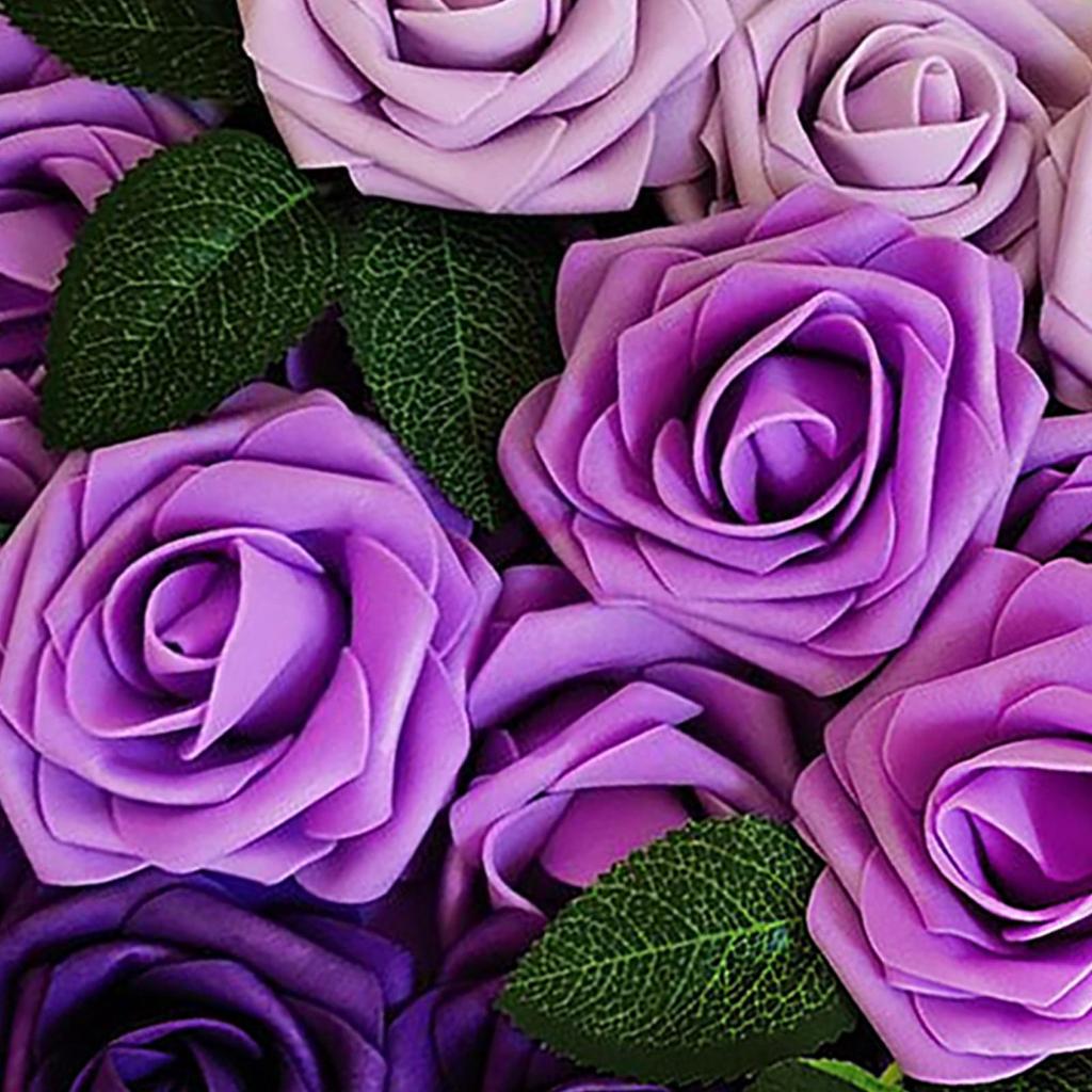 25Pcs Foam Rose Bulk with Wedding Bouquets Centerpieces Bridal Shower Party Home DIY Artificial