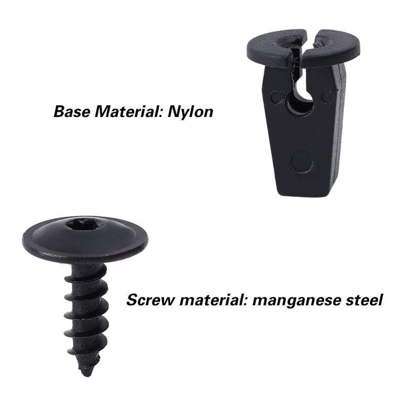 10/20/50/100 PIEZAS Tornillos a Presión para Revestimiento de Guardabarros de Coche Para Cubierta de Motor Protector de Carter Guardabarros Clips Sujetadores de Rueda Tornillo