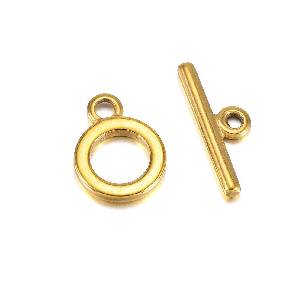 16 Styles Gold High Quality Stainless Steel OT Clasps Connectors for DIY Bracelet Necklace Jewelry Findings Making Accessories
