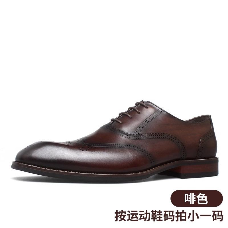 New Men s Leather Business Formal Work Professional Casual Handsome Wedding Groom High-end Shoes 39