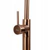 Lungo Freestanding Brushed Copper Floor Washbasin Tap