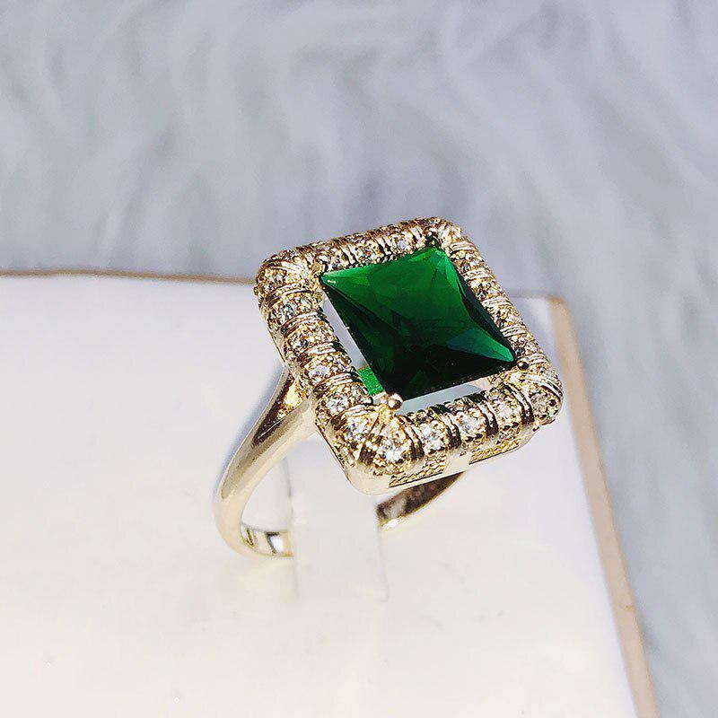 Lindon Vintage Luxury Geometry Emerald Ring for Women Rectangular Gemstone Silver 925 Jewelry Female Anniversary Gift Banquet