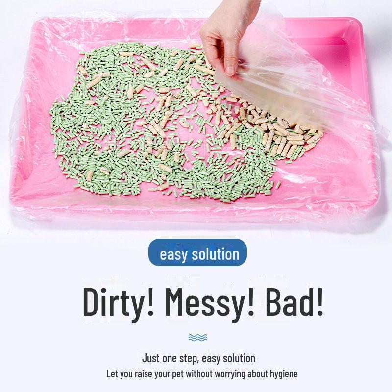 Disposable Plastic Film Cover for Rabbit, Dog, and Chinchilla Cages - Urine-Resistant