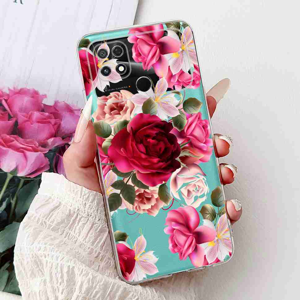 For Xiaomi POCO C40 4G 6.71" Case Summer Fresh Style Lemon Soft Silicone Cover For Poco C40 C40 220333QPG Protective Shell Coque