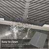 Grey White Dish Drying Mat Silicone Sink Drainer Mat Kitchen Counter Drain Pad  Multi Functional