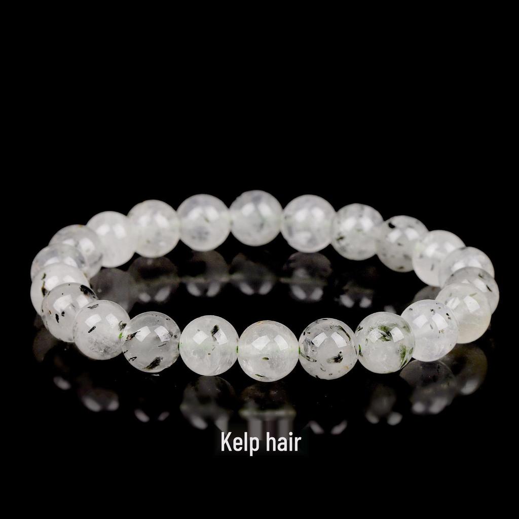 She Yao Natürlicher Kristallachat Tigerauge Armband - Modeschmuck mit einzelnen runden Perlen
