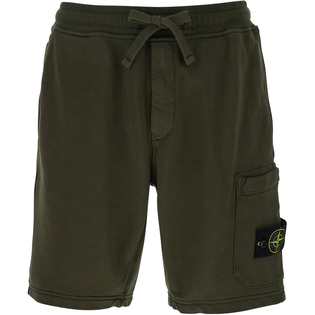 

Stone Island Logo Belt Loose Fit Cargo Shorts Men shorts Green K1S156200012S0051-V0054 M
