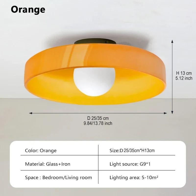 Xiaomi Nordic LED Glass Ceiling Light Simple Retro 25/35cm Multi Color G9 Bedroom Living Room Foyer Study Decorative Lighting Fixtures