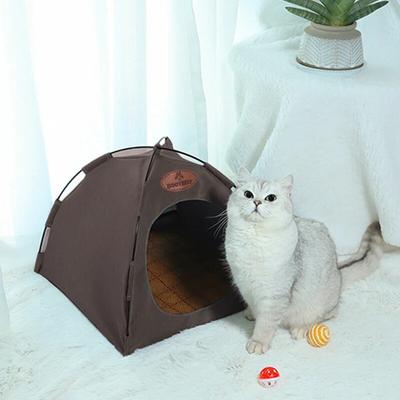 Katzen-Nest-Zelt Faltbares Camping Outdoor Atmungsaktives Haustiernest, Vielseitig das ganze Jahr über, Haustier-Campingausrüstung